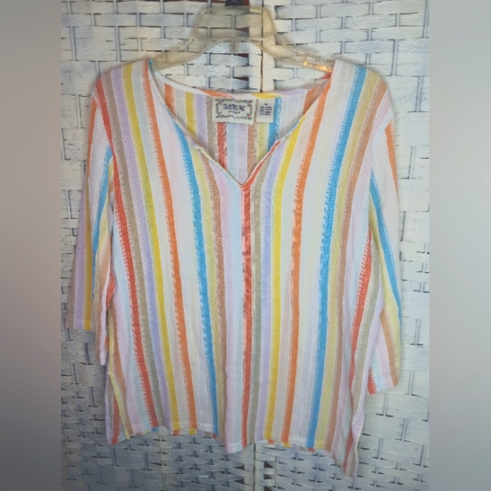 Tantrums Womens Top Striped size Medium Sku T1